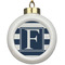 Horizontal Stripe Ceramic Ball Ornament (Personalized)