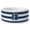 Horizontal Stripe Ceramic Dog Bowl (Personalized)