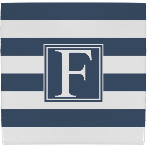 Custom Horizontal Stripe Ceramic Tile Hot Pad (Personalized)