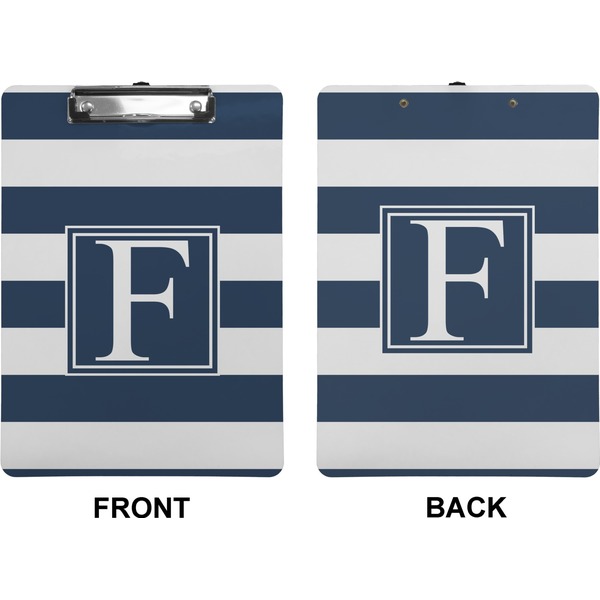 Horizontal Stripe Clipboard (Letter) (Front + Back)