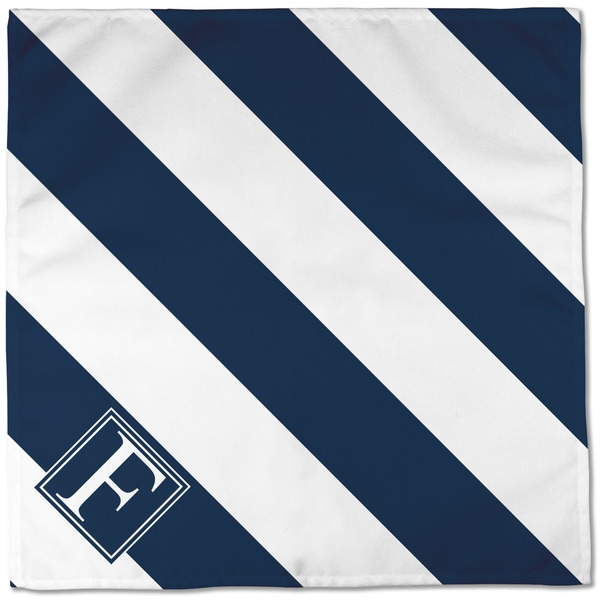 Horizontal Stripe Cloth Napkins - Personalized Dinner (Full Open)