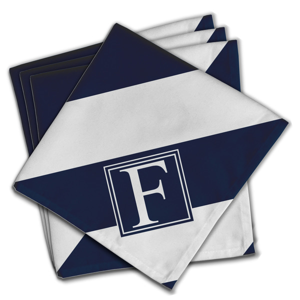 Custom Horizontal Stripe Cloth Napkins (Set of 4) (Personalized)