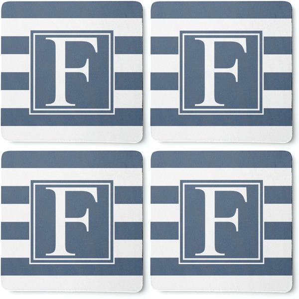 Horizontal Stripe Coaster Rubber Back - Apvl