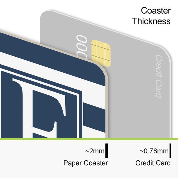 Horizontal Stripe Coaster Thickness