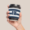 Horizontal Stripe Coffee Cup Sleeve - LIFESTYLE