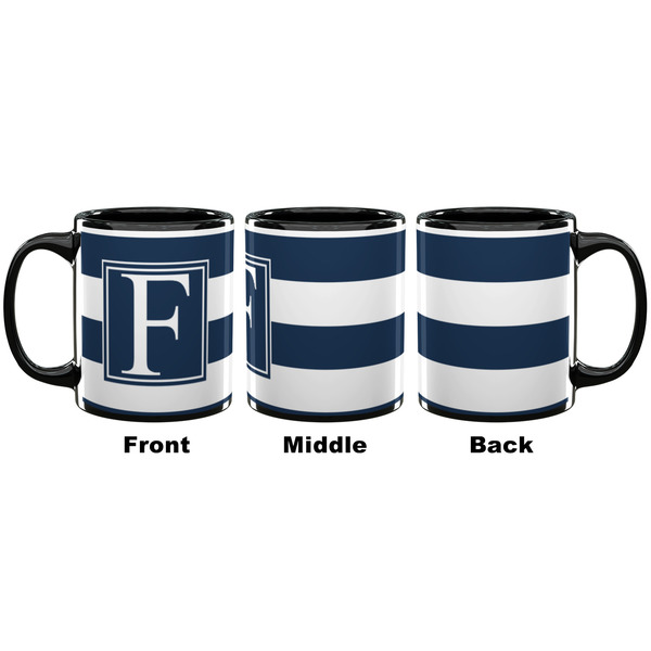 Horizontal Stripe Coffee Mug - 11 oz - Black APPROVAL