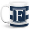 Horizontal Stripe 11 Oz Coffee Mug - White (Personalized)