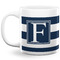 Horizontal Stripe 20 Oz Coffee Mug - White (Personalized)