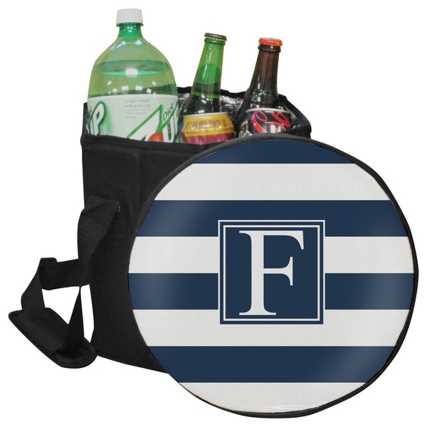 Custom Horizontal Stripe Collapsible Cooler & Seat (Personalized)