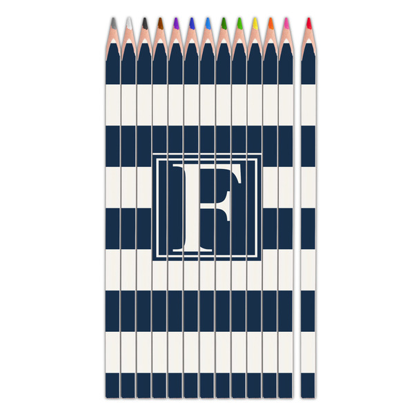 Custom Horizontal Stripe Colored Pencils (Personalized)
