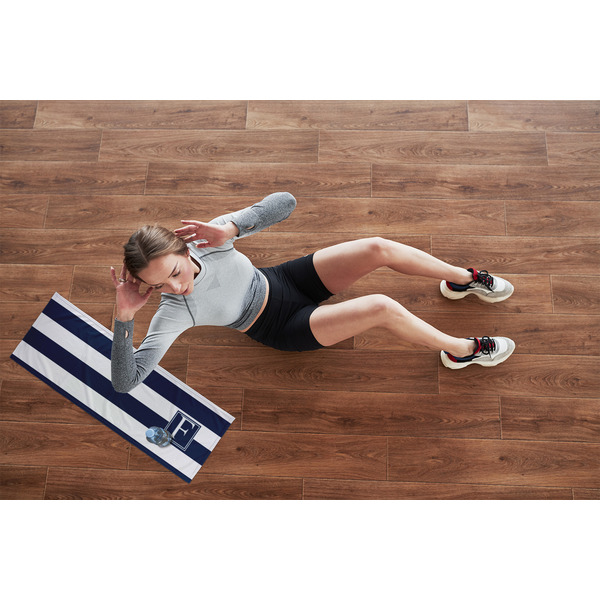 Horizontal Stripe Cooling Towel- Lifestyle