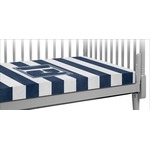 Horizontal Stripe Crib Fitted Sheet (Personalized)