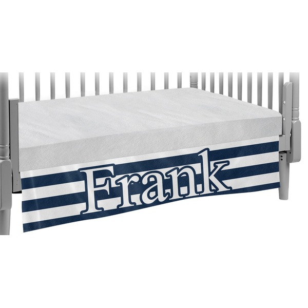 Custom Horizontal Stripe Crib Skirt (Personalized)
