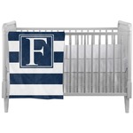 Horizontal Stripe Crib Comforter / Quilt (Personalized)