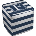 Horizontal Stripe Cube Pouf Ottoman - 18" (Personalized)