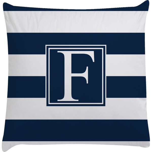 Custom Horizontal Stripe Decorative Pillow Case (Personalized)