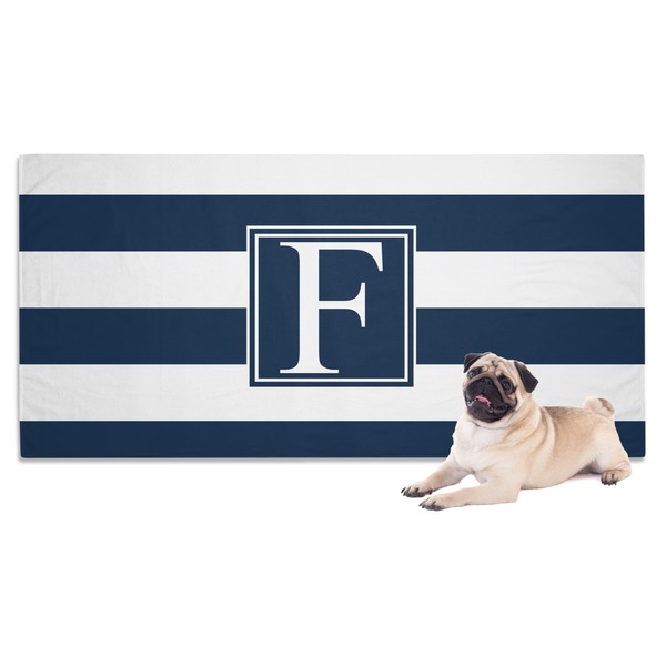 Custom Horizontal Stripe Dog Towel (Personalized)