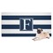 Horizontal Stripe Dog Towel (Personalized)