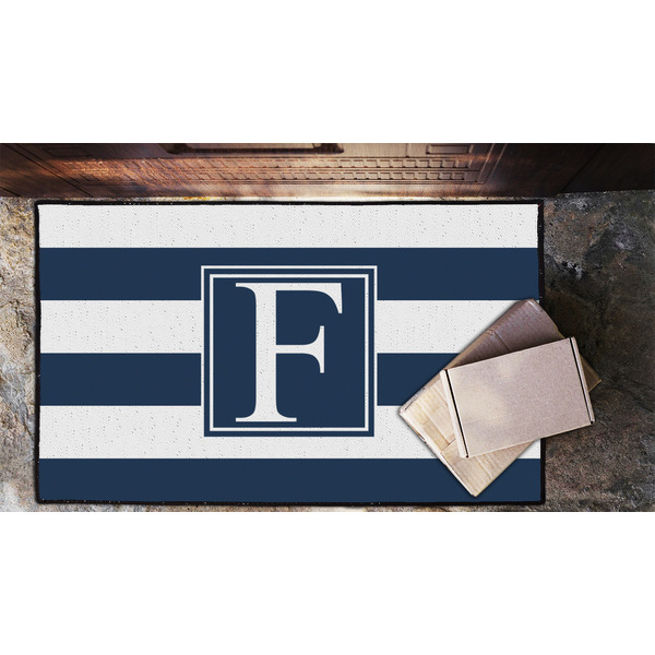 Horizontal Stripe Door Mat - LIFESTYLE (Lrg)