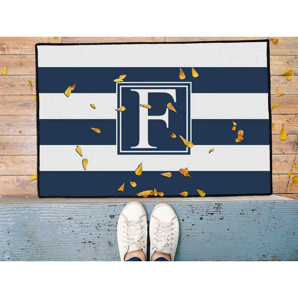 Horizontal Stripe Door Mat - LIFESTYLE (Med)