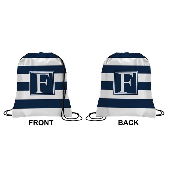 Horizontal Stripe Drawstring Backpack