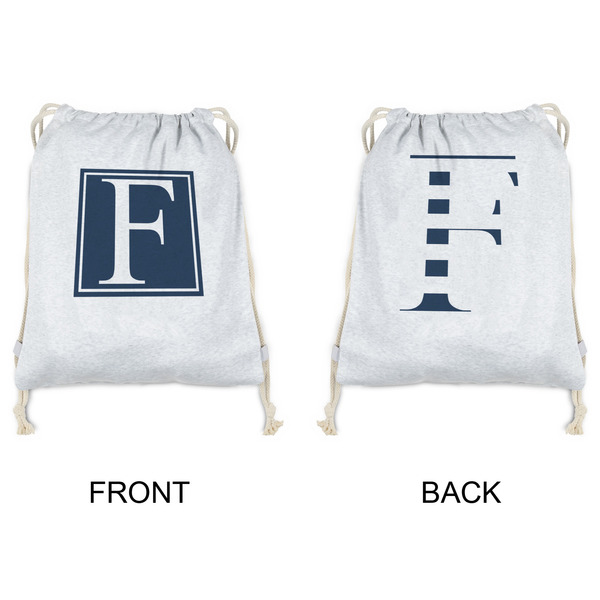 Horizontal Stripe Drawstring Backpacks - Sweatshirt Fleece - Double Sided - APPROVAL