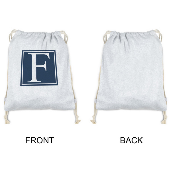 Horizontal Stripe Drawstring Backpacks - Sweatshirt Fleece - Single Sided - APPROVAL