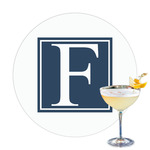 Horizontal Stripe Printed Drink Topper (Personalized)