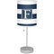 Horizontal Stripe Lamp with Drum Shade (Personalized)