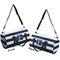 Horizontal Stripe Duffle bag large front and back sides