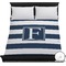 Horizontal Stripe Duvet Cover - Full / Queen (Personalized)