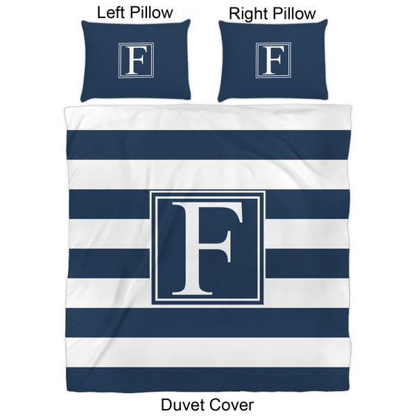 Horizontal Stripe Duvet Cover Set - Queen - Approval