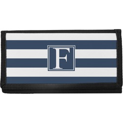 Horizontal Stripe Canvas Checkbook Cover (Personalized)