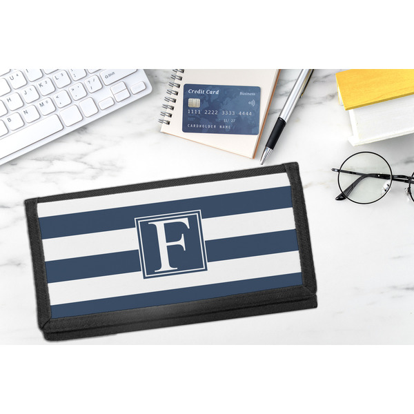 Horizontal Stripe DyeTrans Checkbook Cover - LIFESTYLE