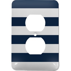 Horizontal Stripe Electric Outlet Plate
