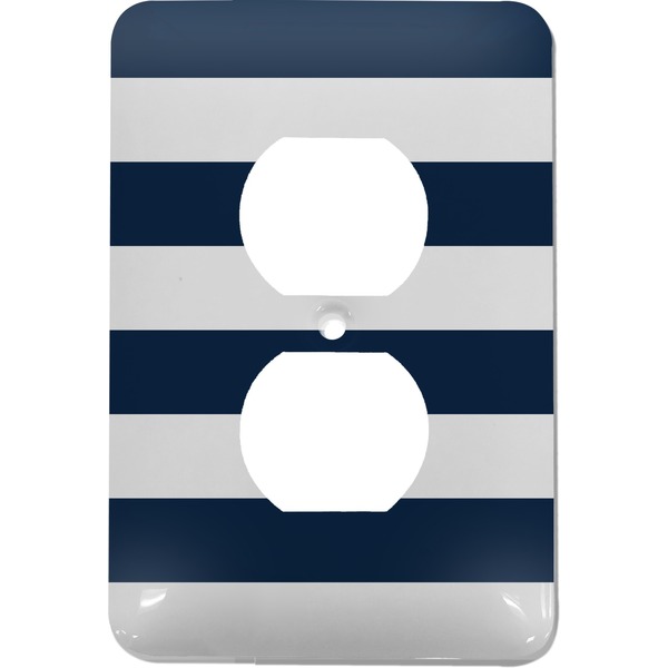 Custom Horizontal Stripe Electric Outlet Plate