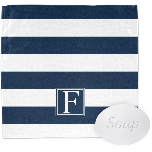 Horizontal Stripe Wash Cloth with soap