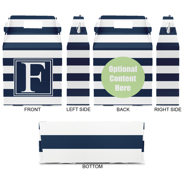 Horizontal Stripe Gable Favor Box - Approval