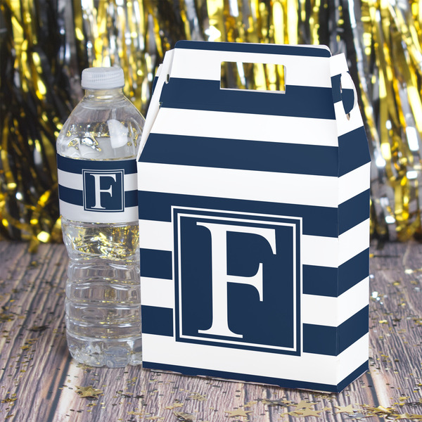 Horizontal Stripe Gable Favor Box - In Context