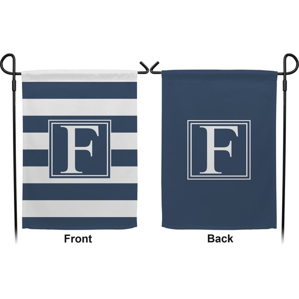 Horizontal Stripe Garden Flag - Double Sided Front and Back