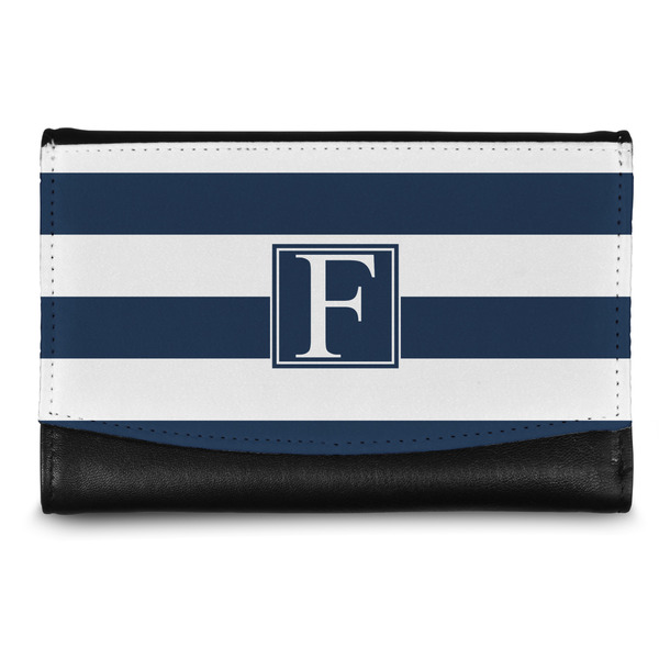 Custom Horizontal Stripe Genuine Leather Women's Wallet - Small (Personalized)