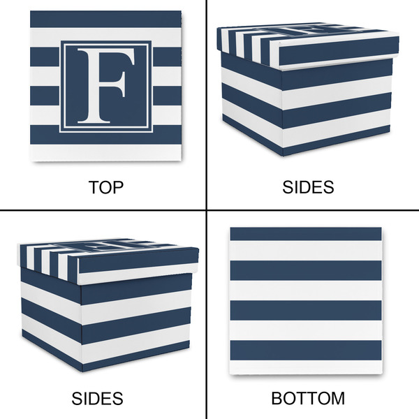Horizontal Stripe Gift Boxes with Lid - Canvas Wrapped - Medium - Approval
