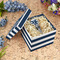 Horizontal Stripe Gift Boxes with Lid - Canvas Wrapped - Medium - In Context