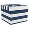 Horizontal Stripe Gift Boxes with Lid - Canvas Wrapped - XX-Large - Front/Main