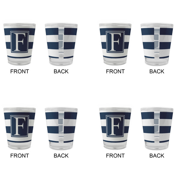 Horizontal Stripe Glass Shot Glass - Standard - Set of 4 - APPROVAL