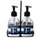 Horizontal Stripe Glass Soap & Lotion Bottles (Personalized)