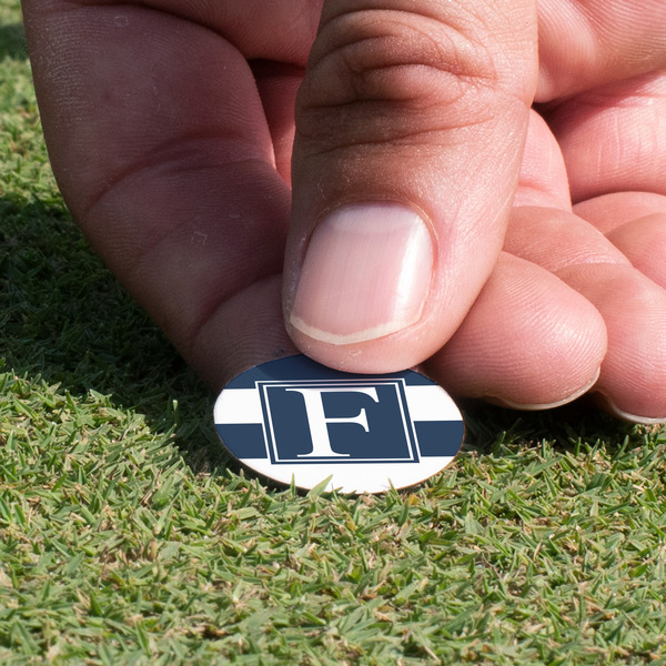 Horizontal Stripe Golf Ball Marker - Hand