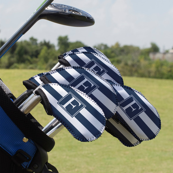 Custom Horizontal Stripe Golf Club Iron Cover - Set of 9 (Personalized)