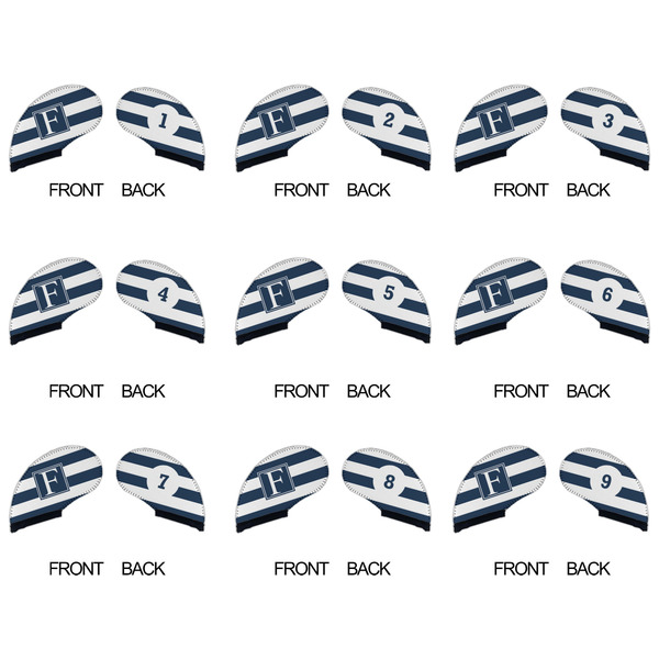 Horizontal Stripe Golf Club Covers - APPROVAL (set of 9)