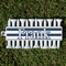 Horizontal Stripe Golf Tees & Ball Markers Set - Front